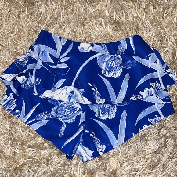Stylestalker Jasmine Blue Floral Print Skort - Picture 6 of 8